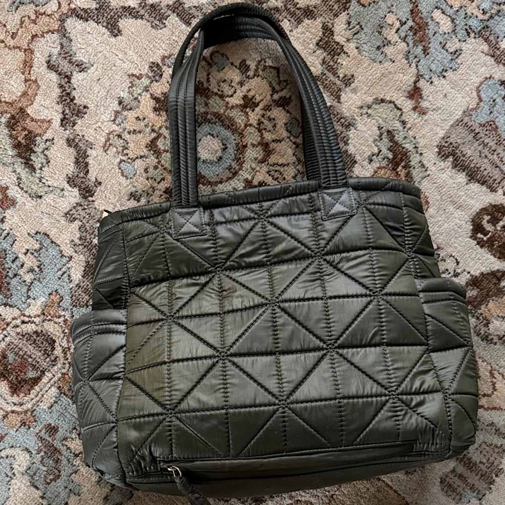 TWELVElittle Dark Green Quilted Diaper Bag - Picture 3 of 4